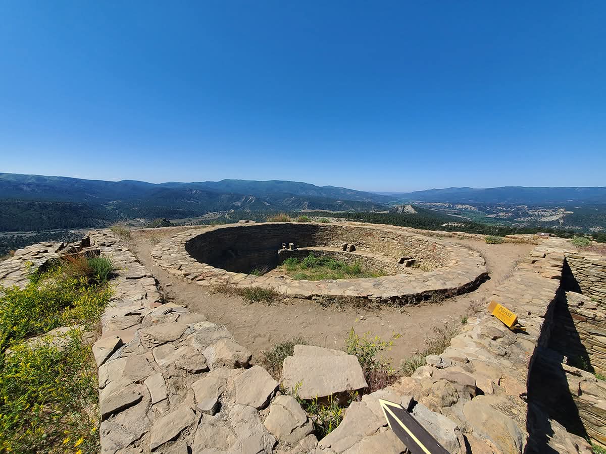 The Great Kiva at Chimney Rock National Monument, Colorado - built in 1084