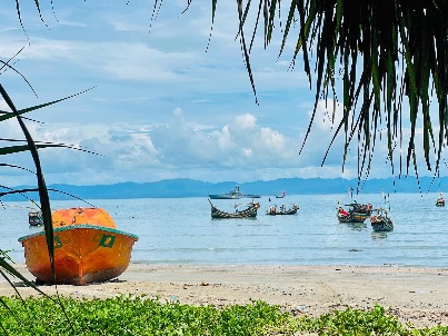 সেন্টমার্টিন এর সুন্দর দৃশ্য।