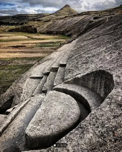 The Ancient Megalithic Site Of Quenuani Near Lake Titicaca In Peru