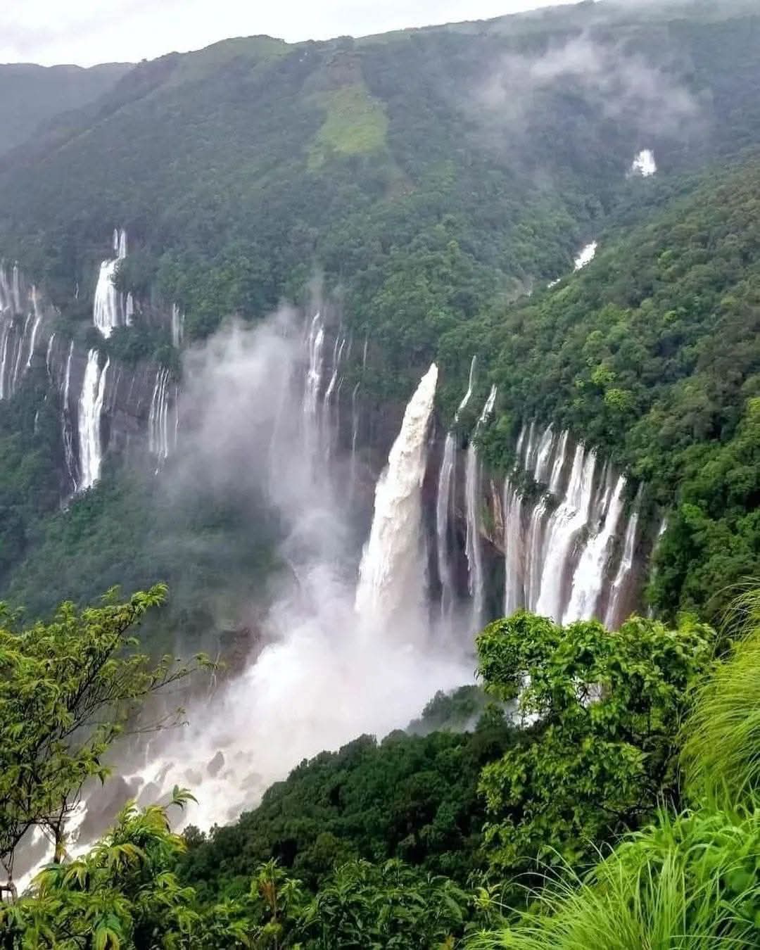 Nohkalikai Falls, Meghalaya, India