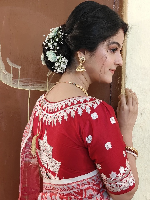 Sweta Mou Bhattacharya - Indian Saree Beauty