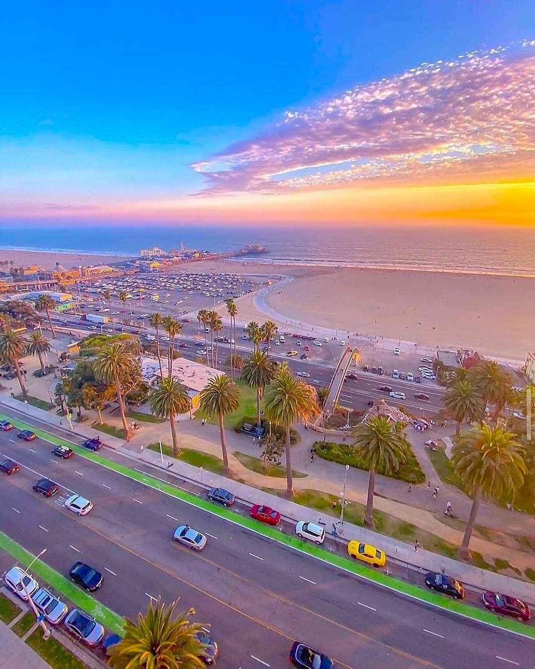 Beautiful sunsets in Californian, USA