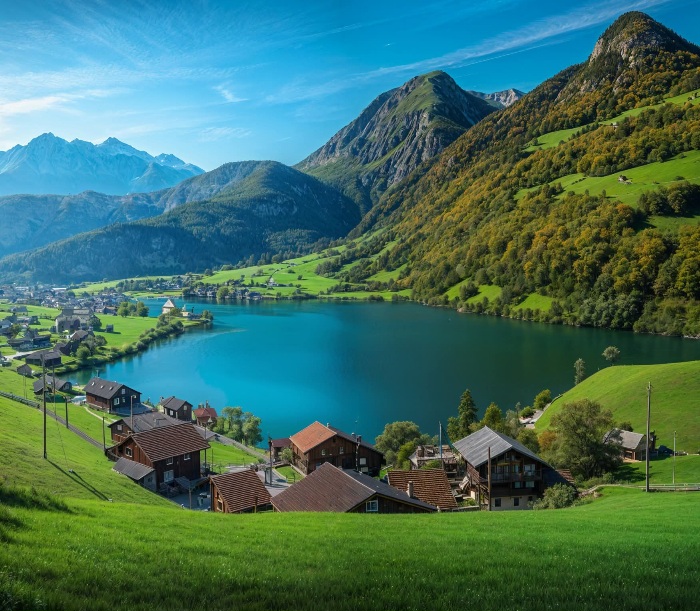 Alpine paradise at Lake Lungern, Switzerland!