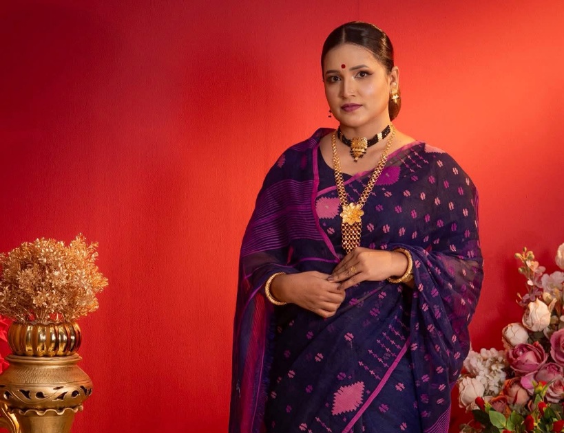 Dishar Ma Beautiful Saree Look
