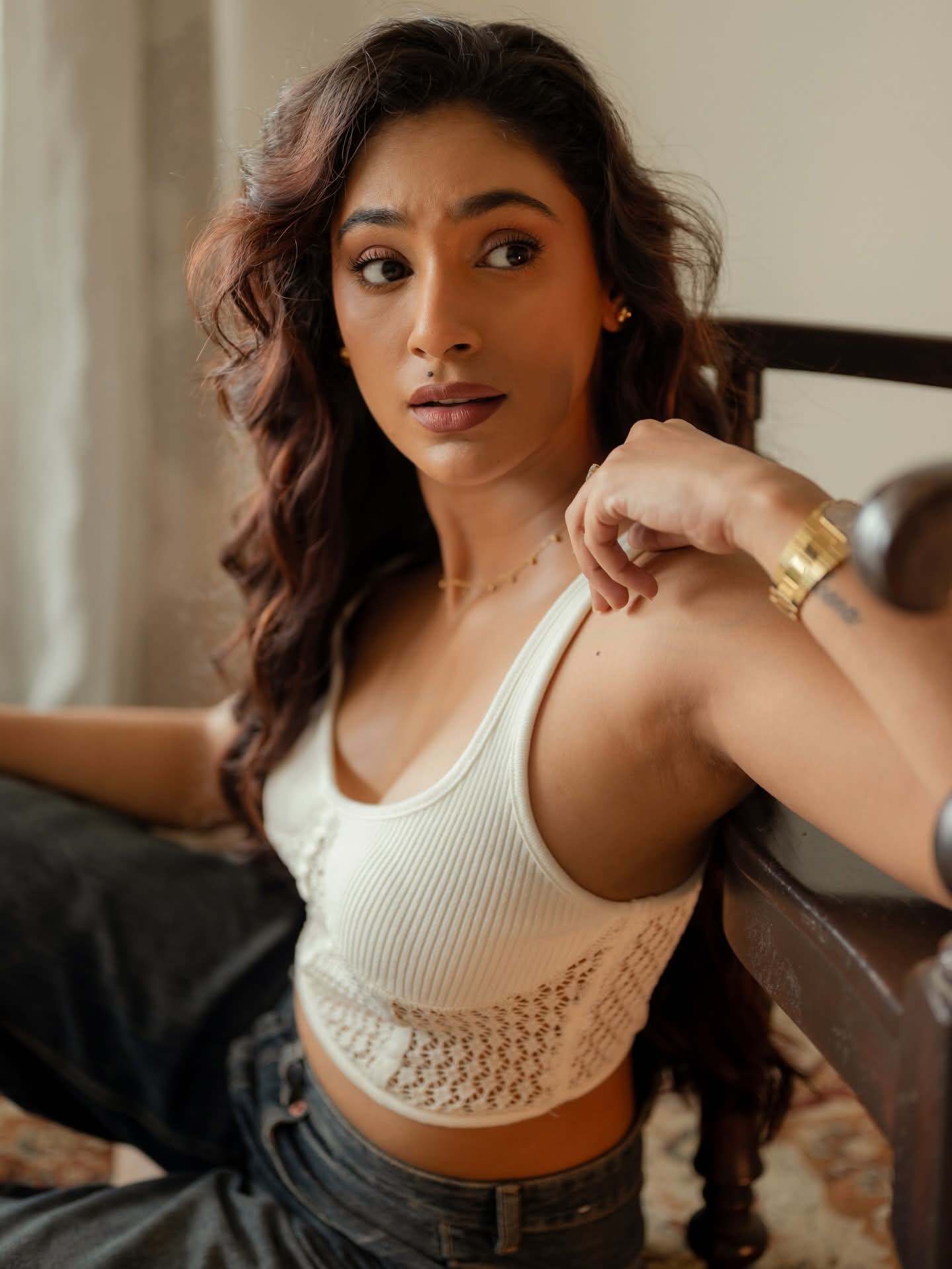 Anukreethy Vas - Indian Blouse Fashion - Indian Blouse Style - Anukreethy Vas Photo - Indian Girl Photo - Indian Girl Photoshoot - Indian Beautiful Girl Photo