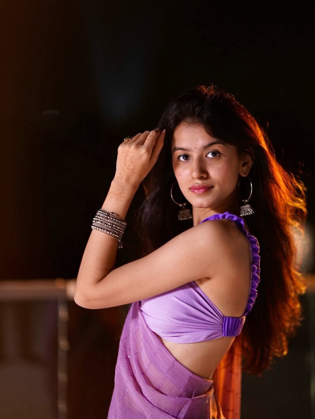 Niki Lalwani - Indian Saree Blouse Model - Indian Blouse Design - Indian Blouse Fashion - Indian Saree Beauty - Indian Blouse Beauty - Indian Blouse Fashion Style - Indian Hot Girl Photo - Indian Saree  Photoshoot - Indian Saree Shoot