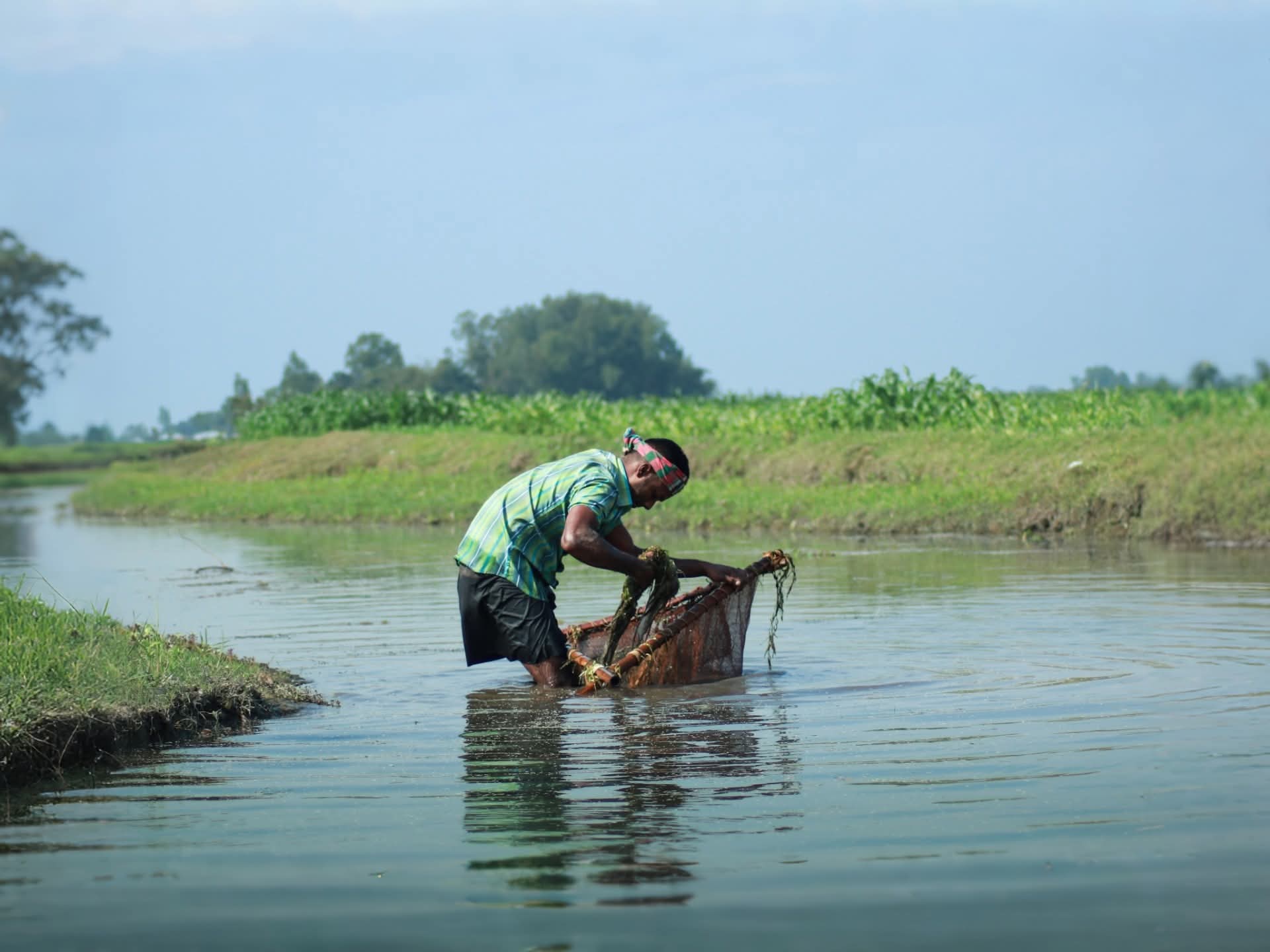 জাল ফেললেই শুধু মাছ ওঠে না। উঠে দিনের আশা।🌤️