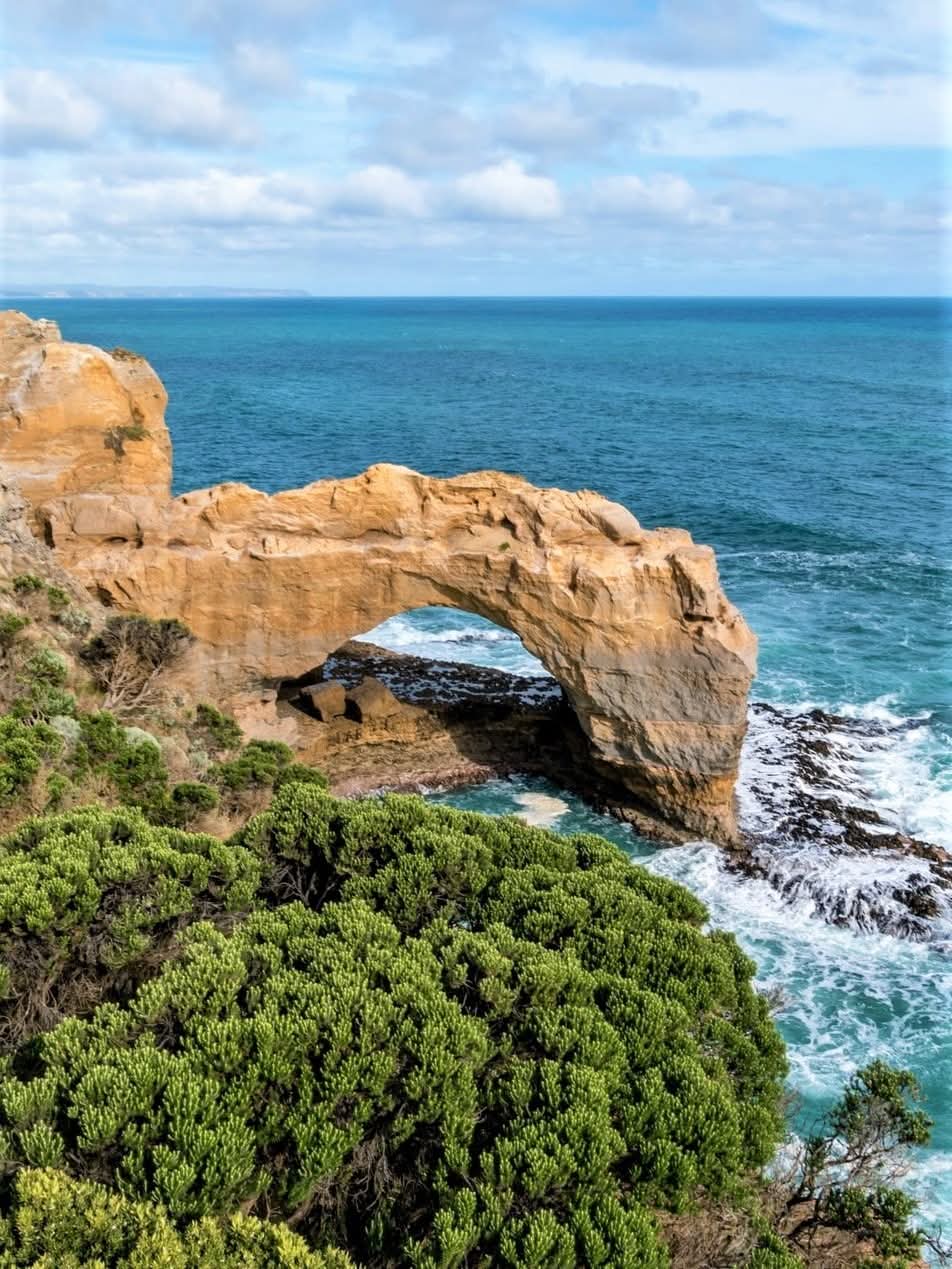 View from Great Ocean Road, Victoria, Australia.