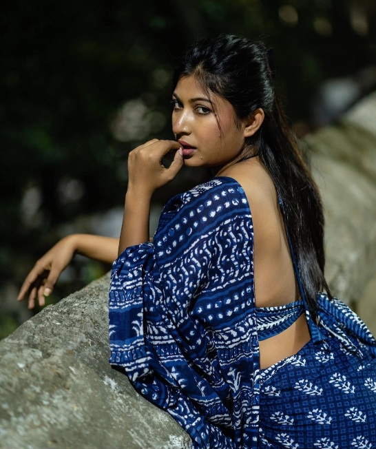 Puja Chowdhury - Indian Saree Blouse Model - Indian Backless Blouse Design - Indian Saree Shoot - Indian Saree Beauty - Indian Blouse Style - Indian Backless Blouse Fashion - Indian Hot Woman Photo - Red Blouse Lover - Indian Blouse Style - Indian Saree Photoshoot