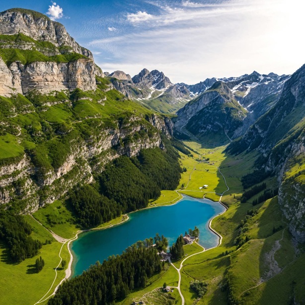 🏔️ Alpine lake paradise in Appenzell, Switzerland!