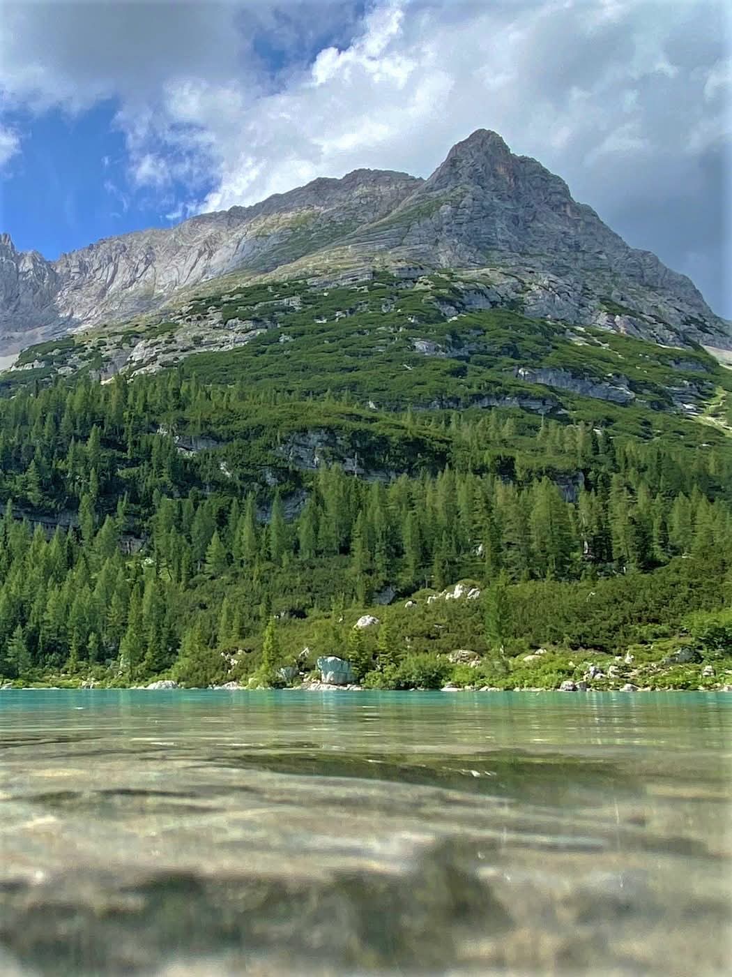 Lago di Sorapiss, Dolomites, Veneto, Italy.