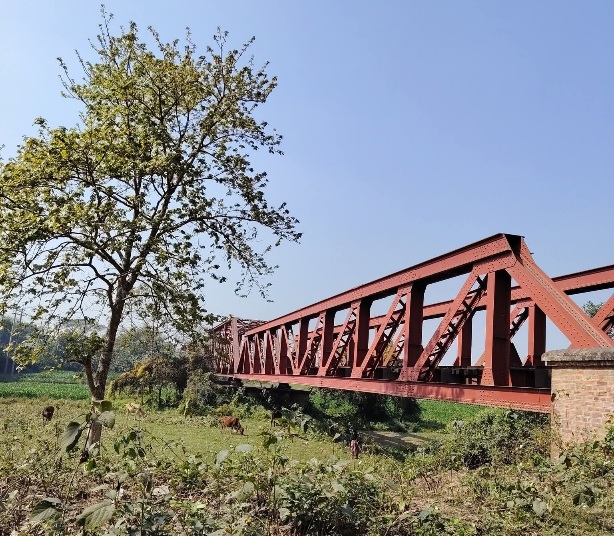 জামালপুর ঝিনাই ব্রিজের একটি অপরূপ সুন্দর ছবি।