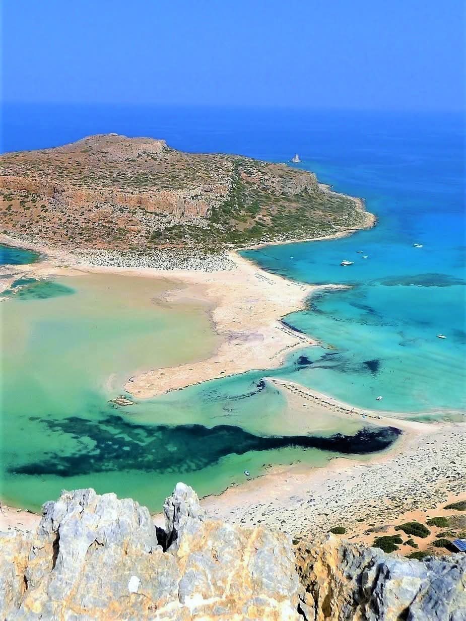 Balos Lagoon, Crete, Greece.