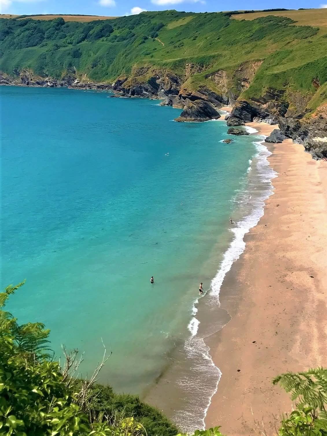 Lantic Bay, Cornwall, UK.