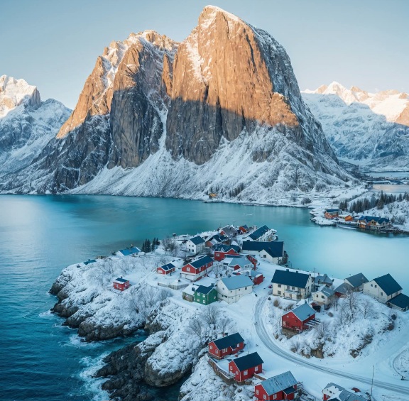 ❄️ Arctic charm at Reine, Norway!