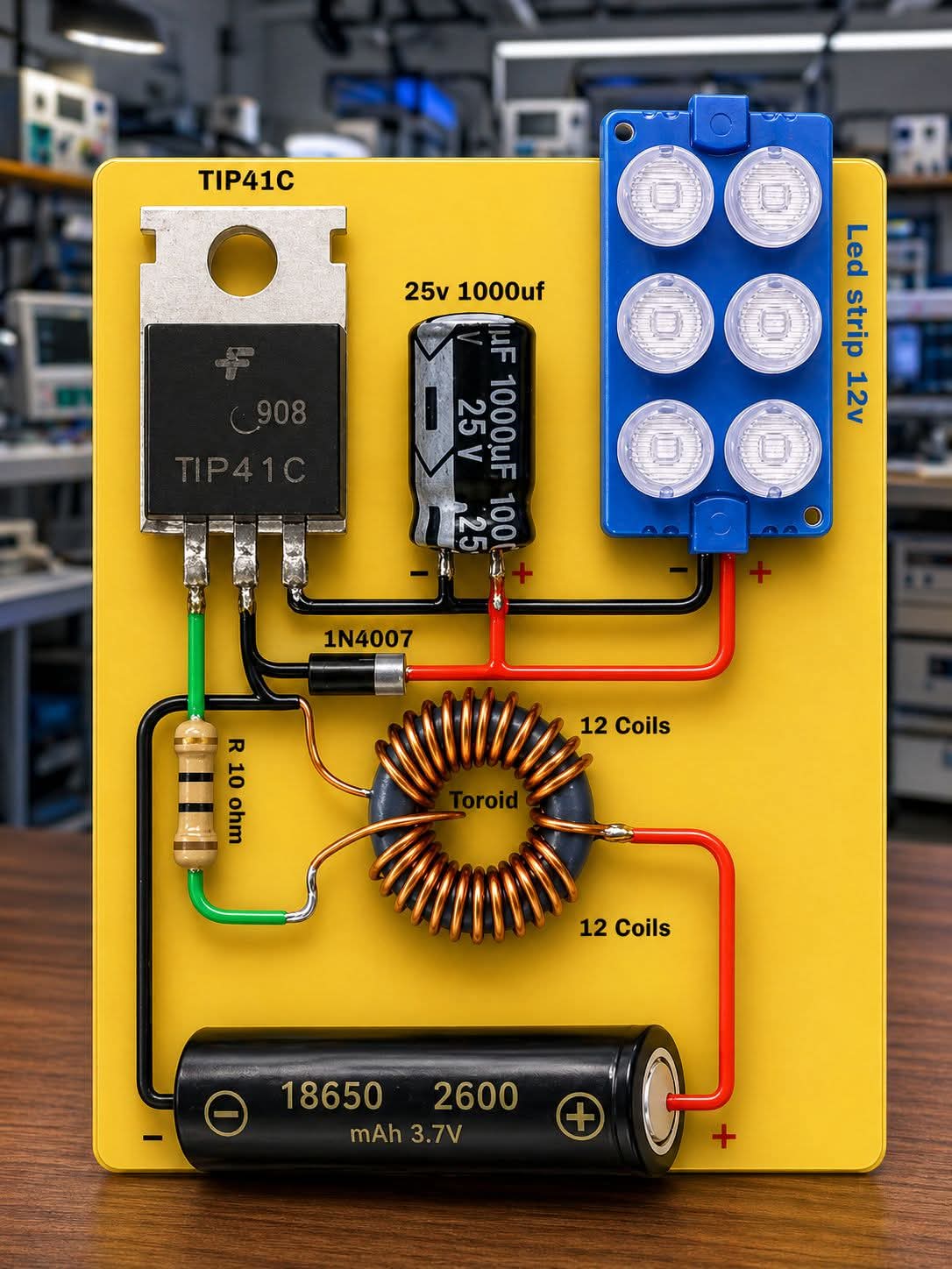 3v to 12v Converter Circuit 
#electronic #electrical #italy #unitedkingdom #usa