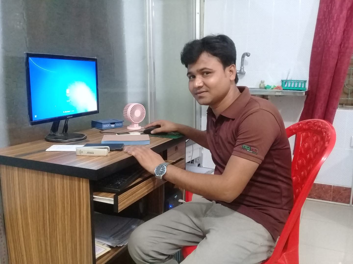 অফিসের কাজে....