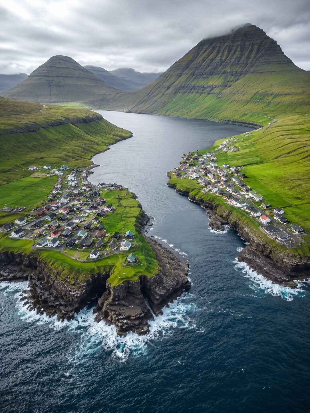 Stunning view in Faore islands 🇫🇴 🩵