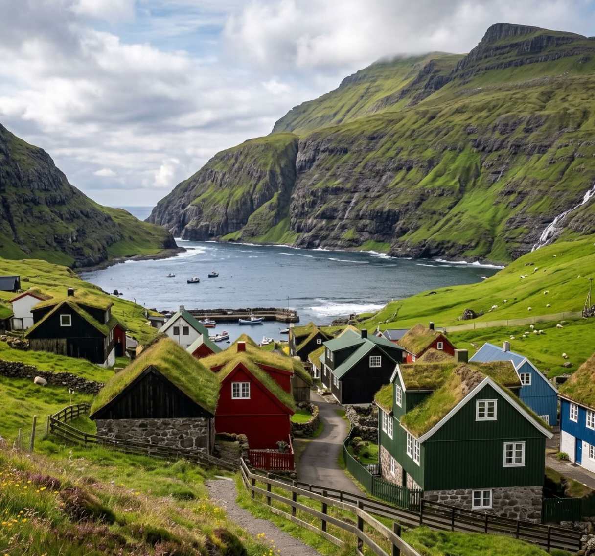 Beautiful view in Faroe Islands 🇫🇴💚