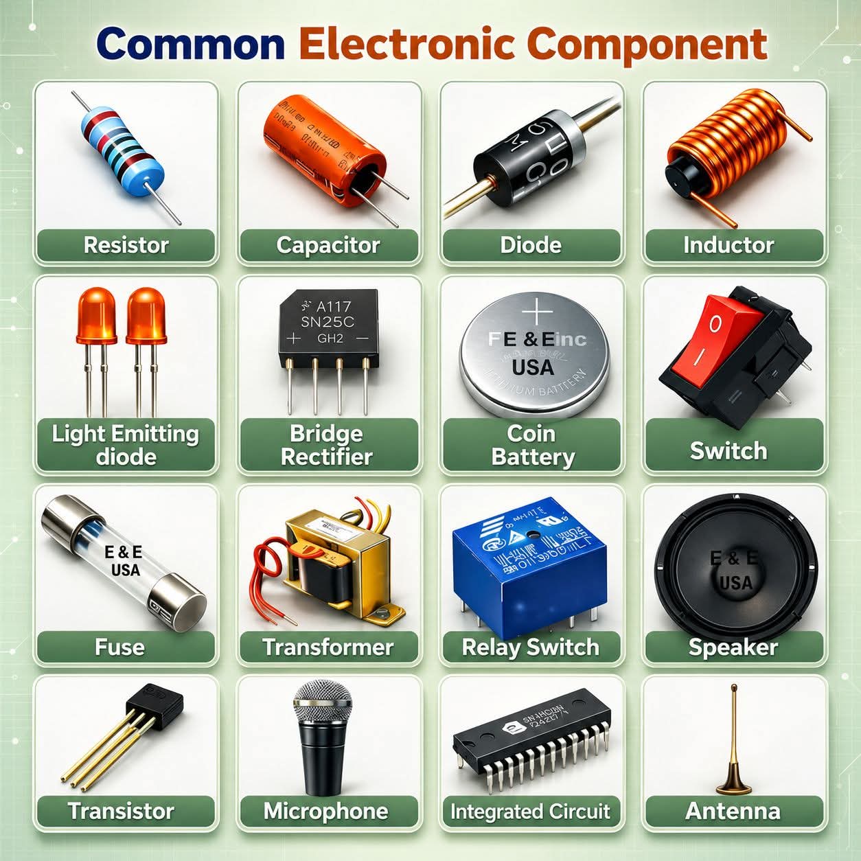 Common Electronic Component.... #lifestyle #electronics #indian #italy #unitedkingdom #india #electronic #usa #electrical