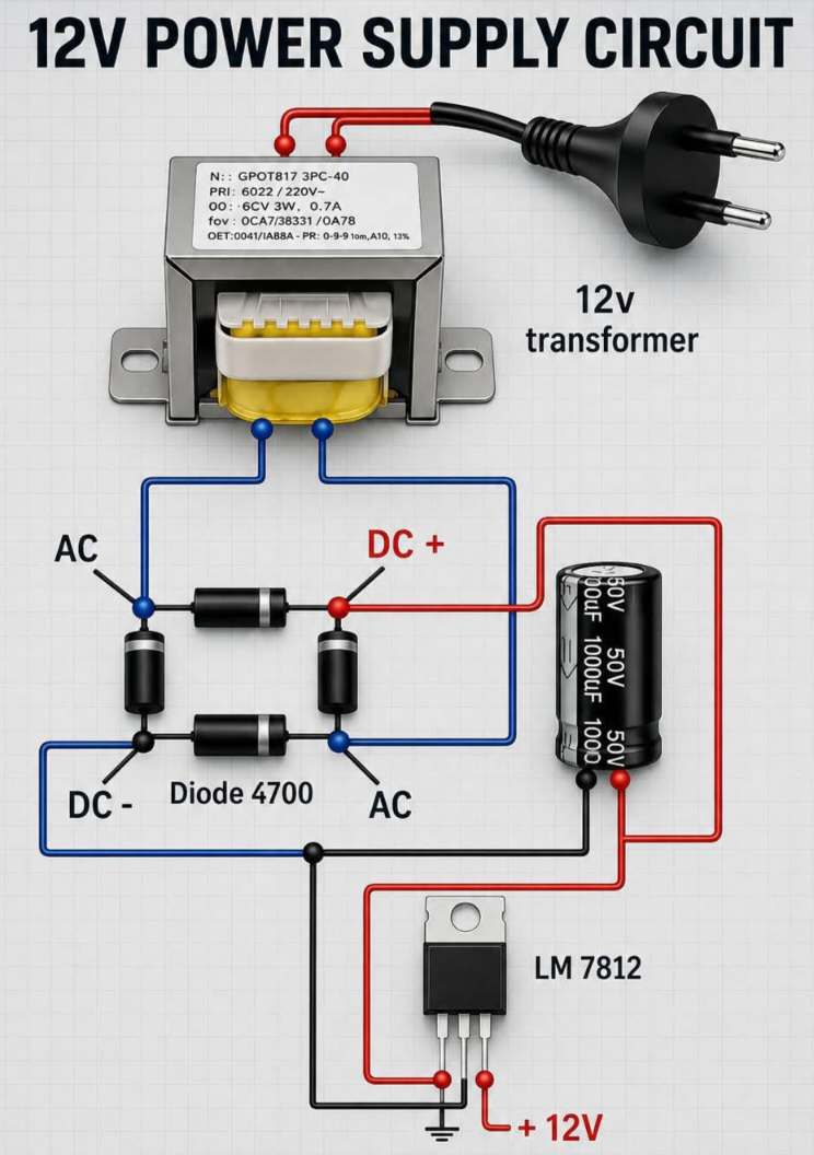 12v Power Supply Circuit