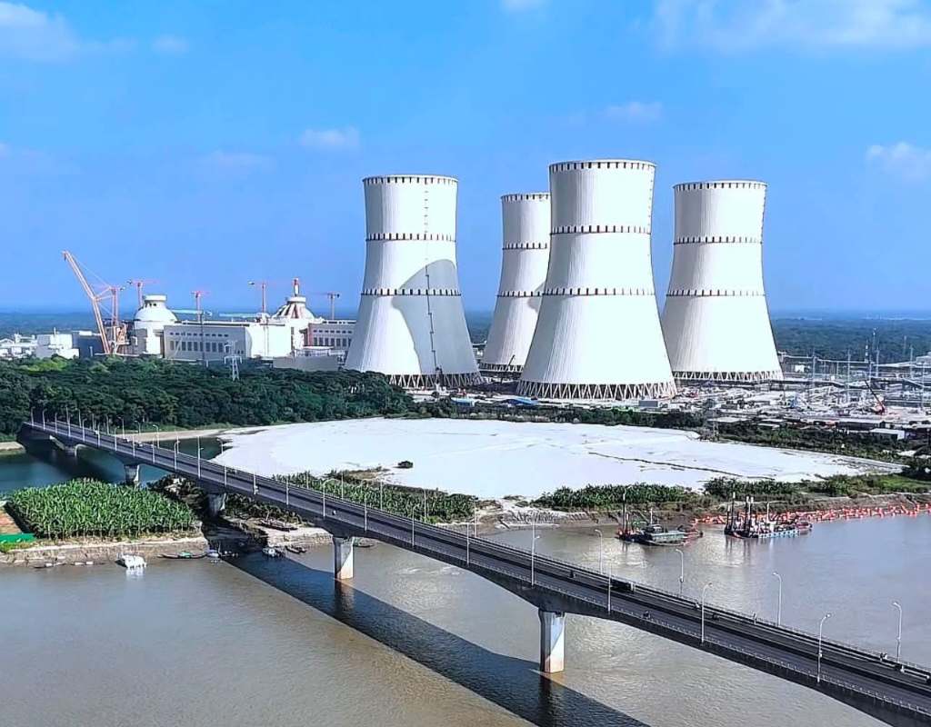 পাবনার রূপপুর পারমাণবিক বিদ্যুৎ কেন্দ্র।