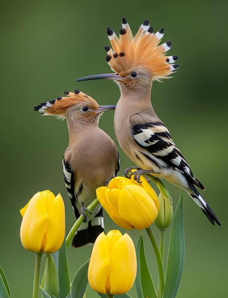 That's the real one, Eurasian Hoopoe / Hudhud - Upupa epops.🤗