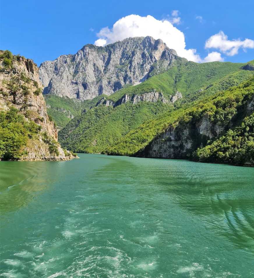Lake Koman-Albania.