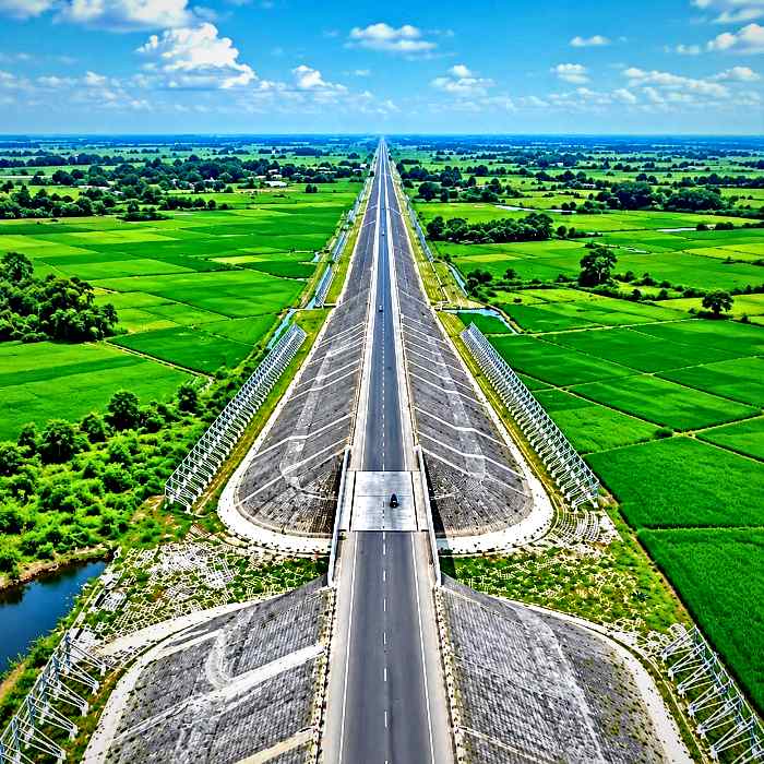 কিশোরগঞ্জ হাওরের সুন্দর দৃশ্য।
