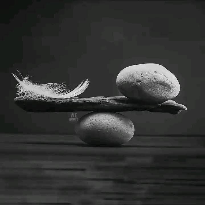 জীবন মানেই কি ব্যালেন্সের খেলা?