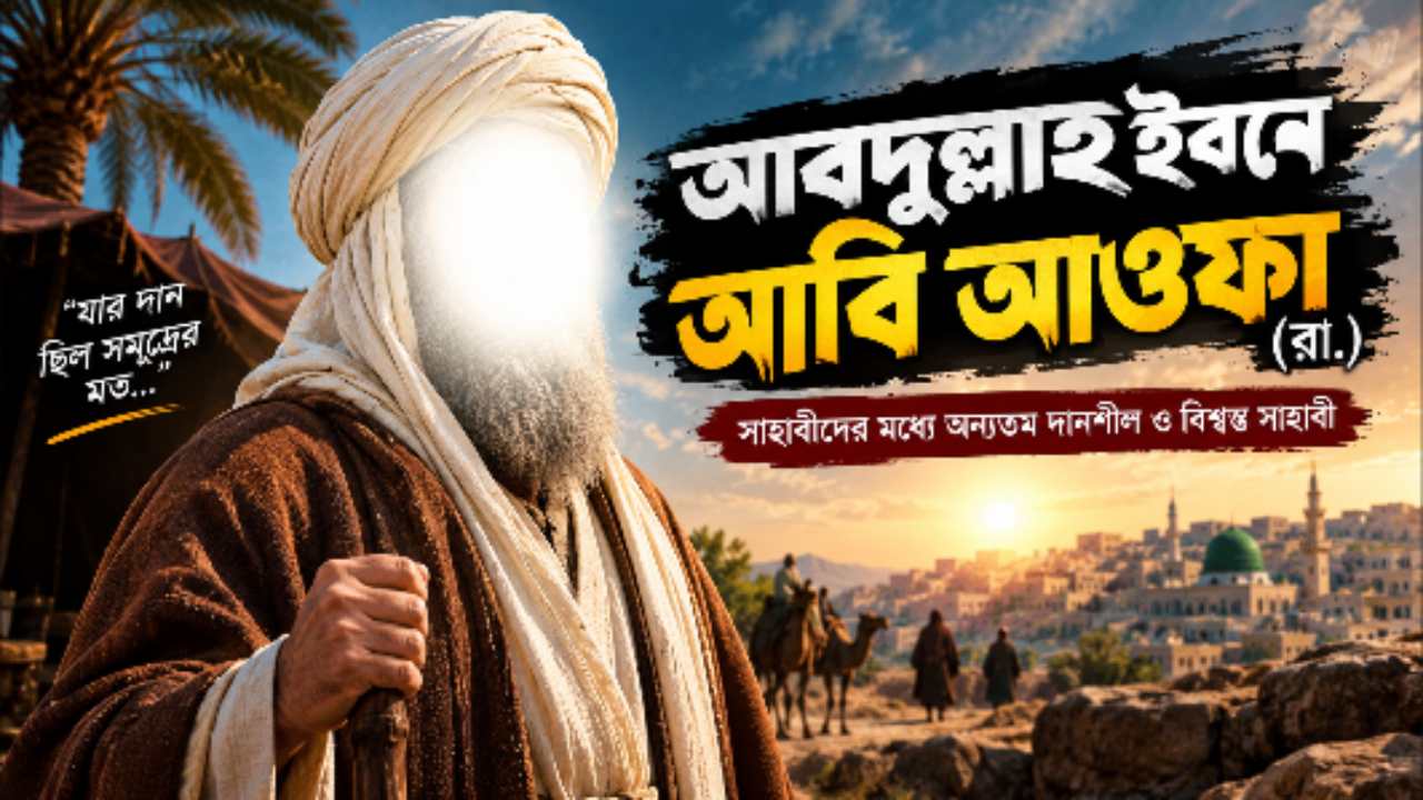 আবদুল্লাহ ইবনে আবি আওফা (রা.) — রাসুলুল্লাহ ﷺ-এর একজন সম্মানিত সাহাবি।